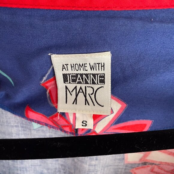 Jeanne Marc  Vintage 1980s Abstract Wrap Dress Small Novelty Print Avant Garde - Picture 9 of 16